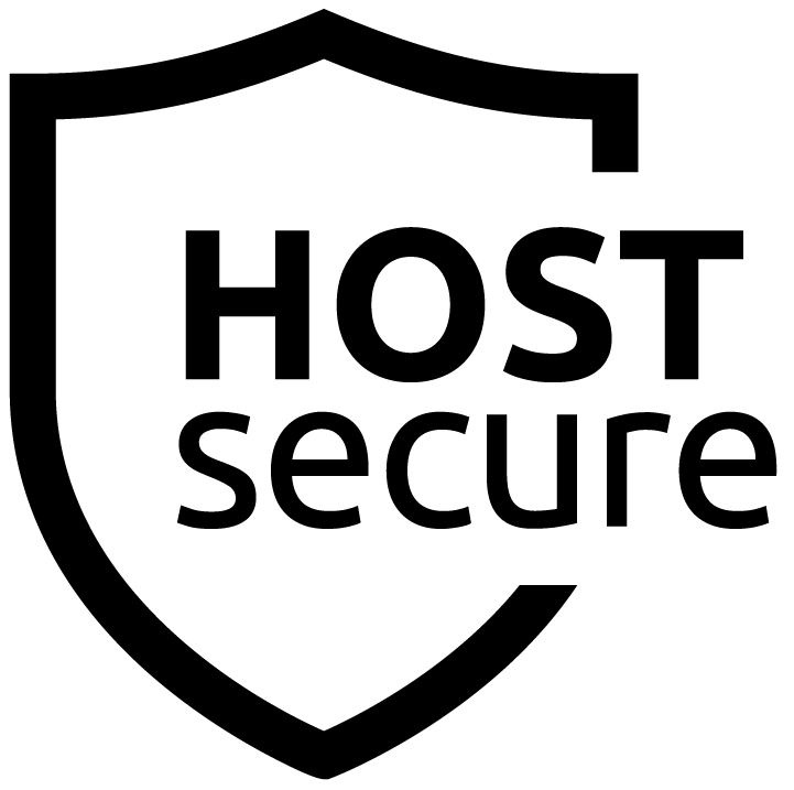 Veranstaltungshaftpflicht | Logo HOSTsecure schwarz